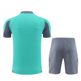 Camiseta de Entrenamiento Ajax de Ámsterdam 2024/2025 Niño Kit Verde/Gris