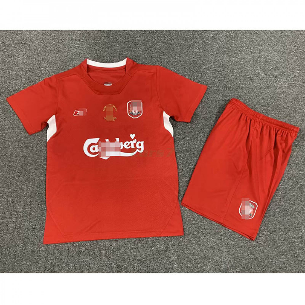 Camiseta Liverpool 1ª Equipación Retro 2004/05 Niño Kit