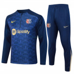 Sudadera De Entrenamiento Barcelona 2024/2025 Kit Azul Oscuro