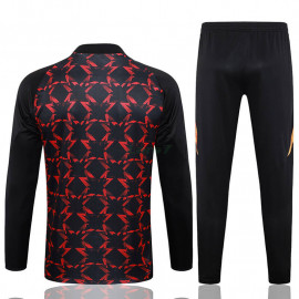 Sudadera de Entrenamiento Manchester United 2024/2025 Kit Negro/Rojo