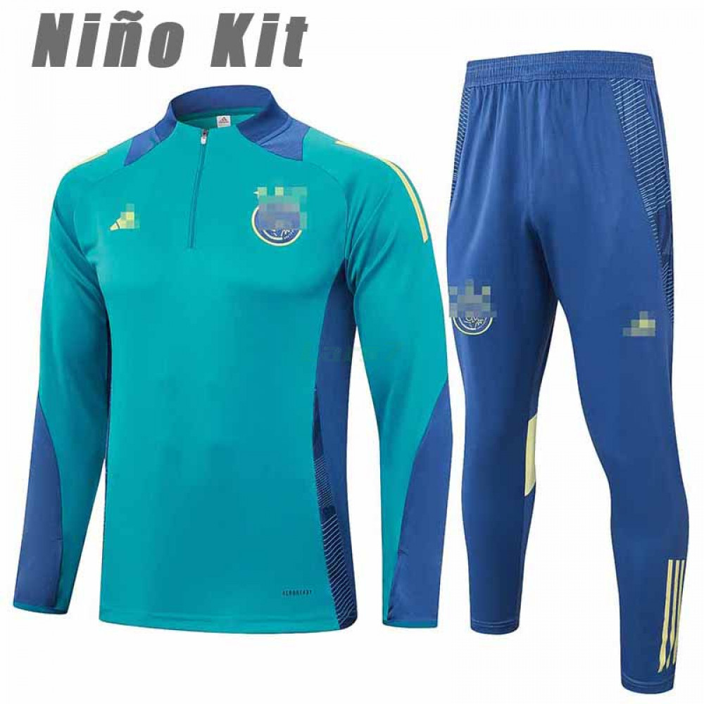 Sudadera de Entrenamiento Ajax de Ámsterdam 2024/2025 Niño Kit Verde/Azul