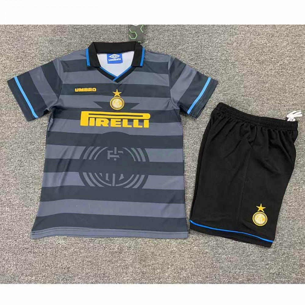 Camiseta Inter de Milan 3ª Equipación Retro 97/98 Niño Kit