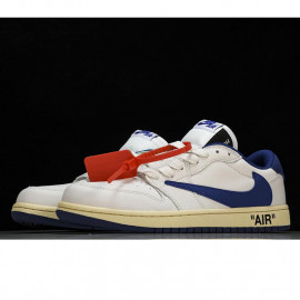 Air Jordan 1 Retro Low OG Blanco&amp;Azul