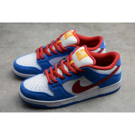 SB Dunk Low Blanco Azul Rojo