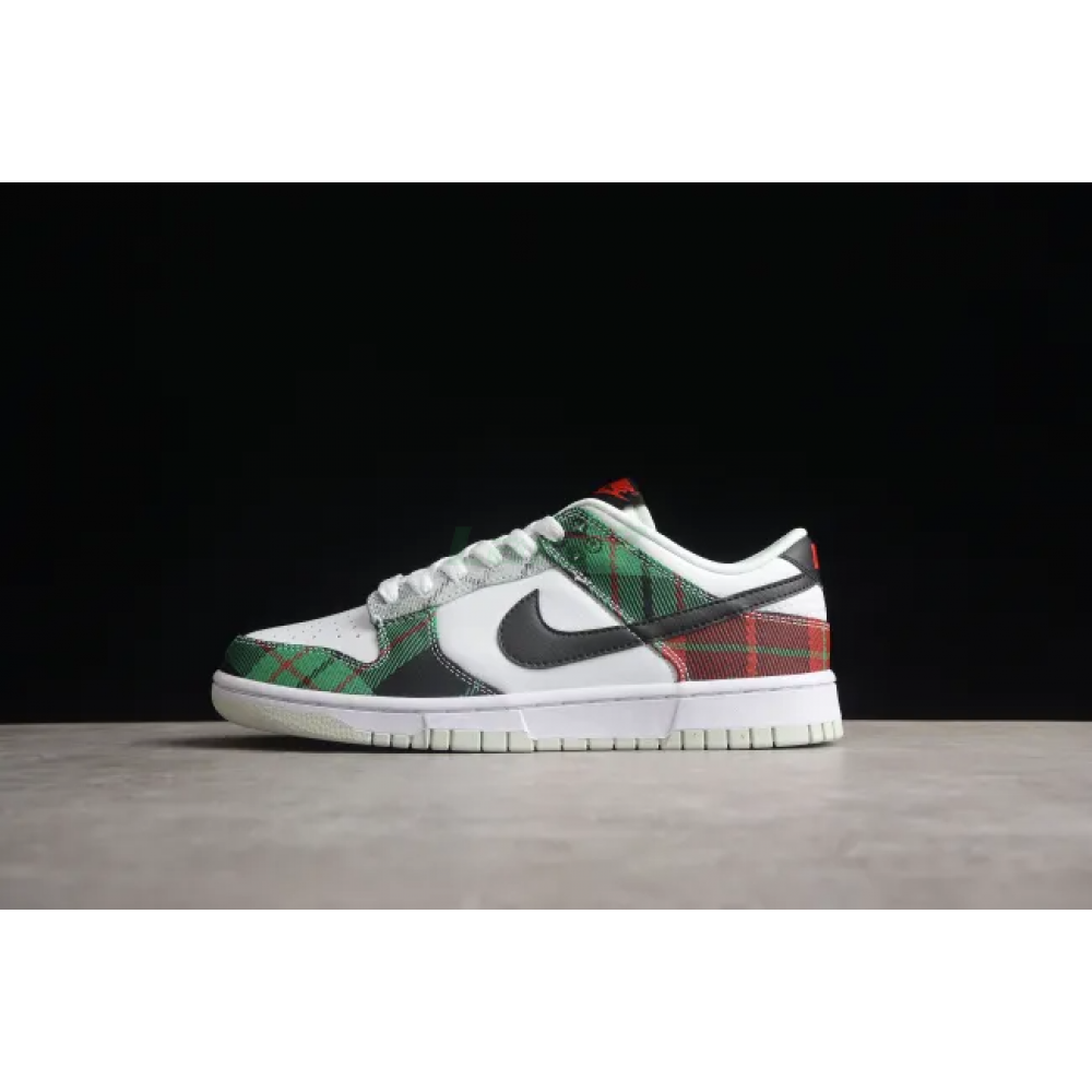 SB Dunk Low Plaid Cloth Rojo Verde