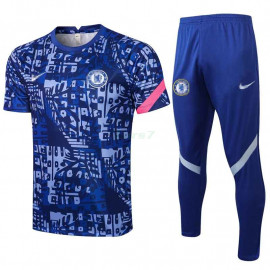 Camiseta de Entrenamiento Chelsea FC 2021/2022 Estampado Azul