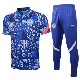 Polo Chelsea FC 2021/2022 Estampado Azul