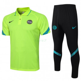 Polo Inter De Milan 2021/2022 Kit Verde Fluorescente