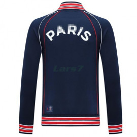 Chaqueta PSG 2021/2022 Cuello Alto Azul Marino/Rojo