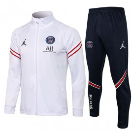 Chaqueta PSG 2021/2022 Cuello Alto Blanco