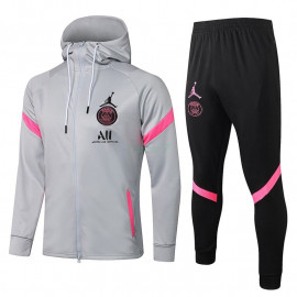 Chaqueta PSG 2021/2022 Con Capucha Gris