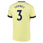 Camiseta Tierney 3 Arsenal 2ª Equipación 2021/2022