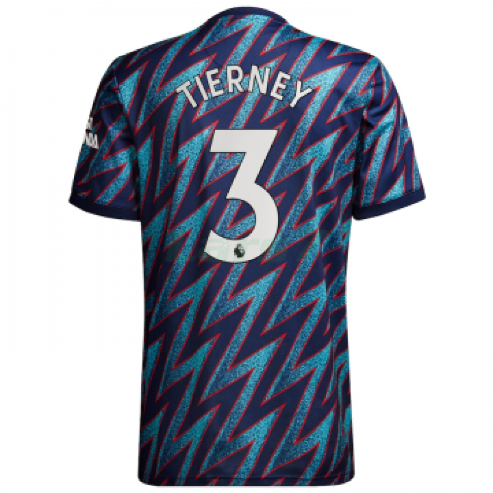 Camiseta Tierney 3 Arsenal 3ª Equipación 2021/2022