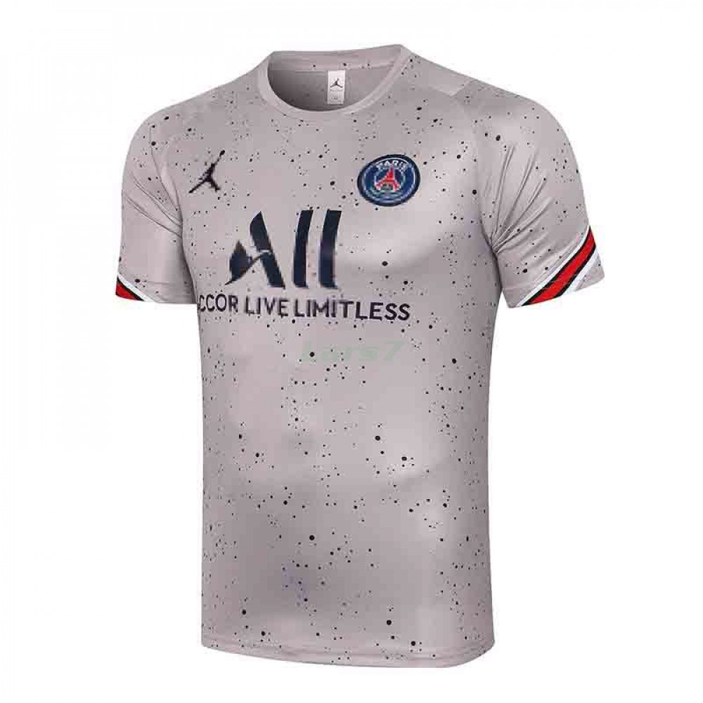 Camiseta De Entrenamiento PSG 2021/2022 Estampado Gris Claro 