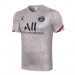 Camiseta De Entrenamiento PSG 2021/2022 Estampado Gris Claro 