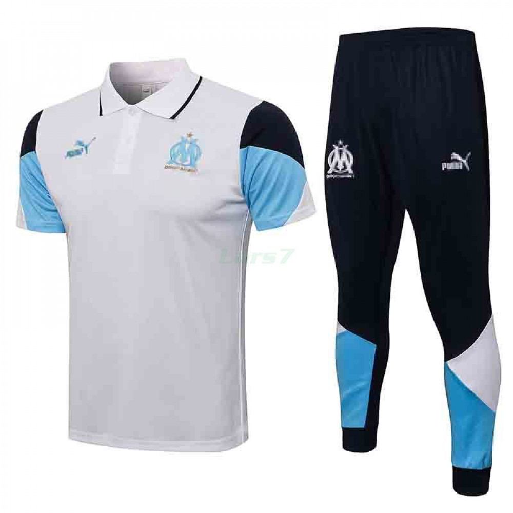 Polo Olympique Marsella 2021/2022 Kit Blanco