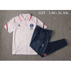 Polo PSG 2021/2022 Kit Estampado Gris Claro