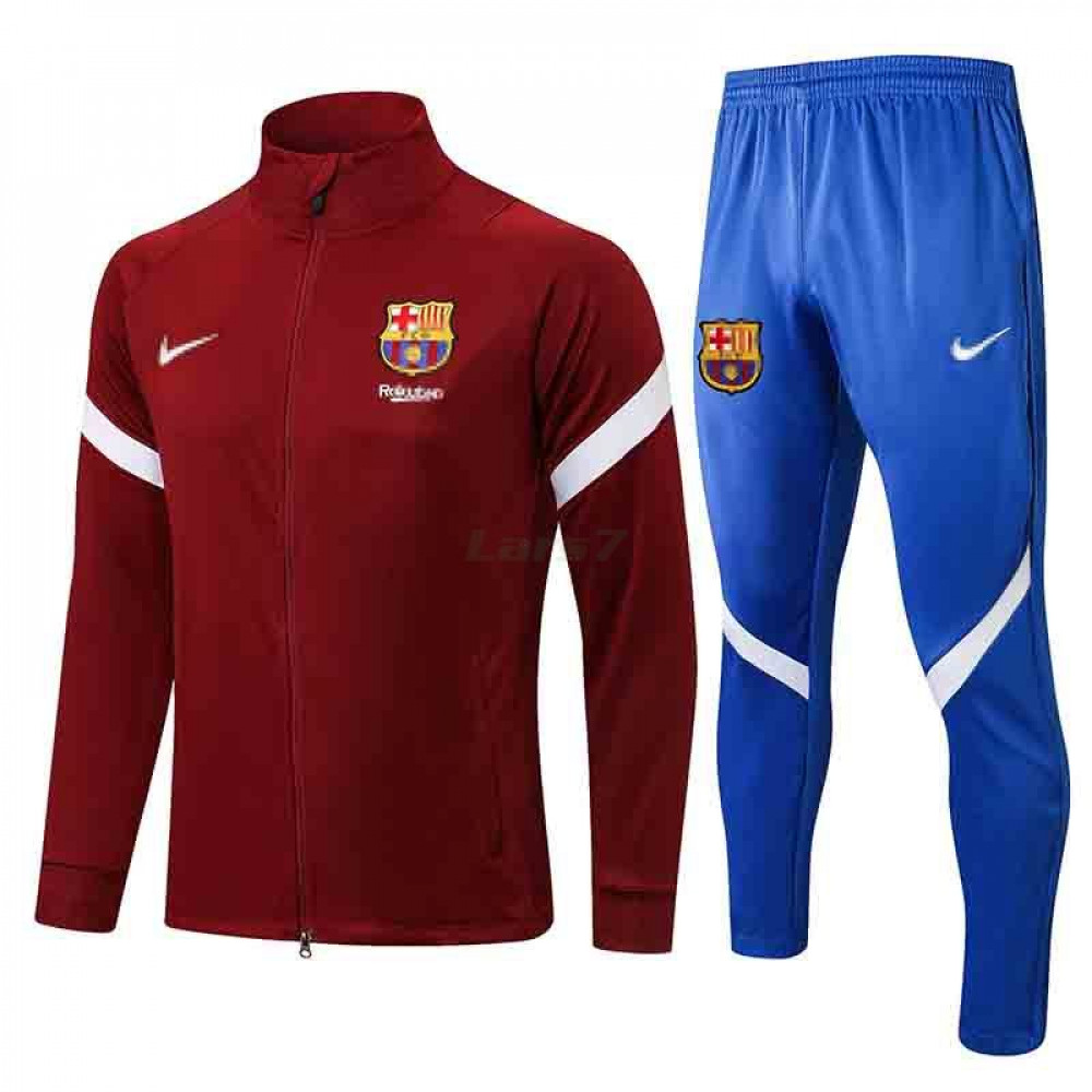 Chandal Barcelona 2021/2022 Rojo Oscuro