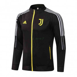 Chaqueta Juventus 2021/2022 Cuello Alto Negro Cremallera de Amarillo