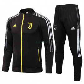 Chaqueta Juventus 2021/2022 Cuello Alto Negro Cremallera de Amarillo