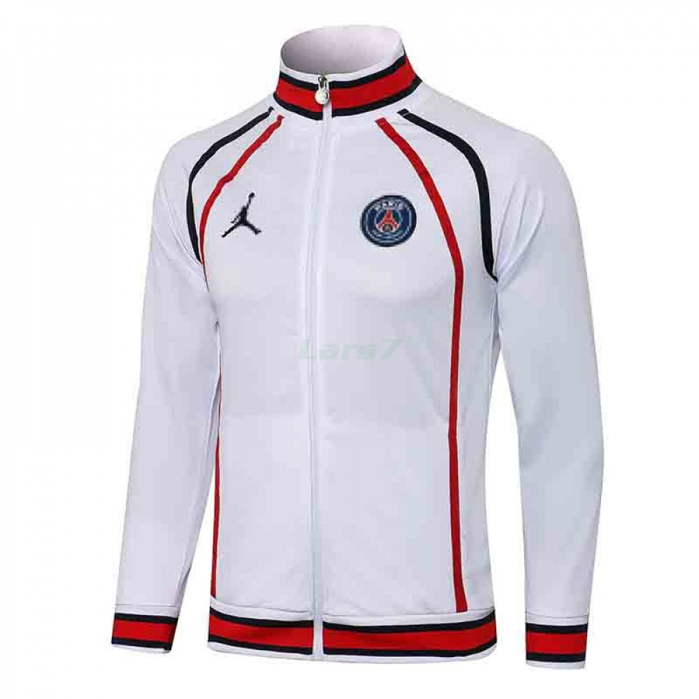 Chaqueta PSG 2021/2022 Jordan Cuello Alto Blanco