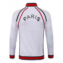 Chaqueta PSG 2021/2022 Jordan Cuello Alto Blanco