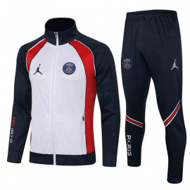 Chaqueta PSG 2021/2022 Jordan Cuello Alto Blanco/Azul