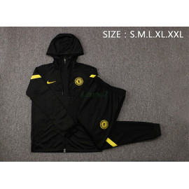 Chaqueta Chelsea FC 2021/2022 Con Capucha Negro