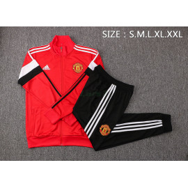 Chaqueta Manchester United 2021/2022 Cuello Alto Rojo/Negro/Blanco