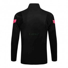 Chaqueta PSG 2021/2022 Cuello Alto Negro/Rosa