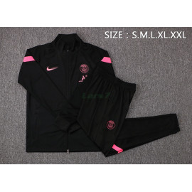 Chaqueta PSG 2021/2022 Cuello Alto Negro/Rosa