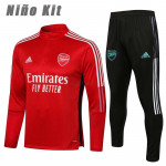 Sudadera De Entrenamiento Arsenal 2021/2022 Niño Kit Rojo