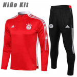 Sudadera De Entrenamiento Bayern Munich 2021/2022 Niño Kit Rojo