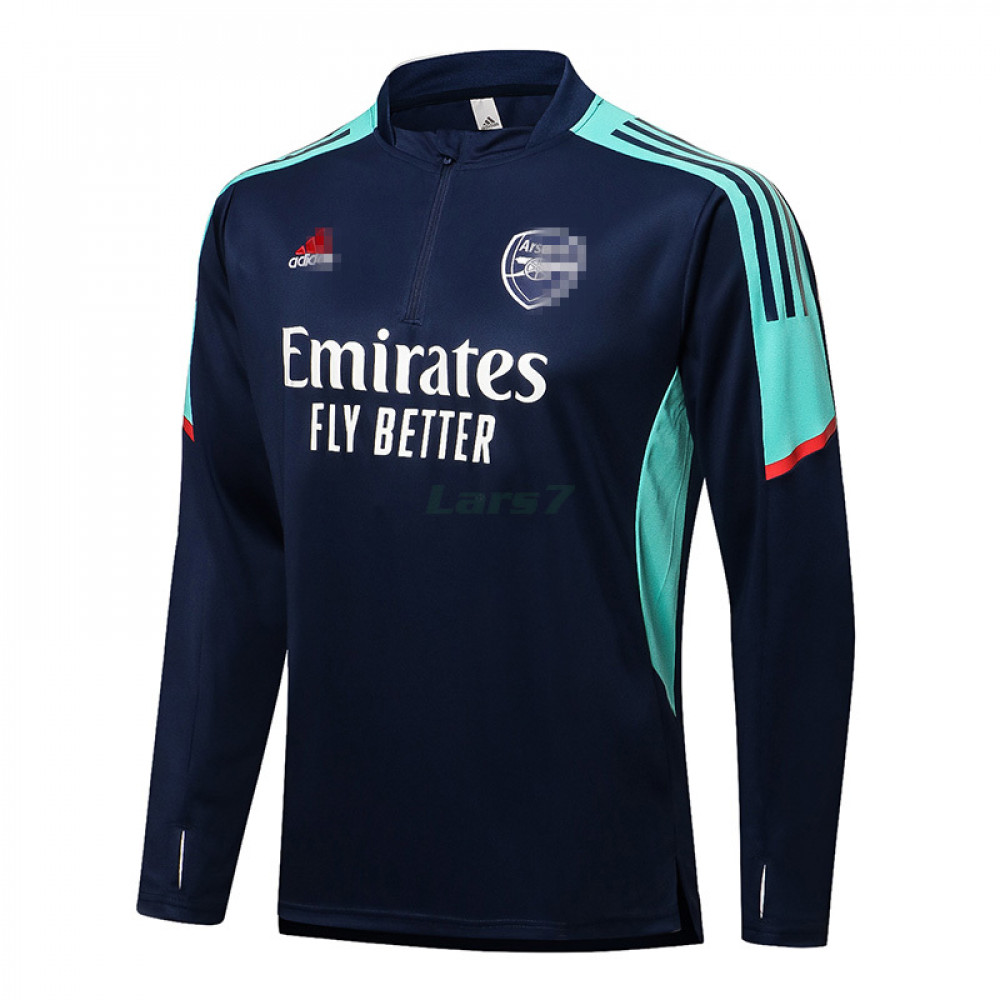 Sudadera de Entrenamiento Arsenal FC 2021/2022 Azul Marino/Verde