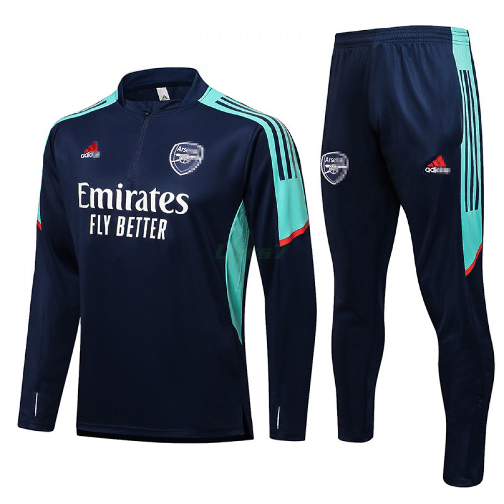 Sudadera de Entrenamiento Arsenal FC 2021/2022 Kit Azul Marino/Verde