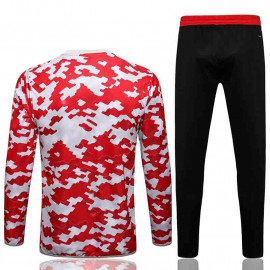 Sudadera de Entrenamiento Manchester United 2021/2022 Cuello Redondo Kit Rojo 