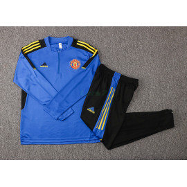 Sudadera de Entrenamiento Manchester United 2021/2022 Kit UCL Azul