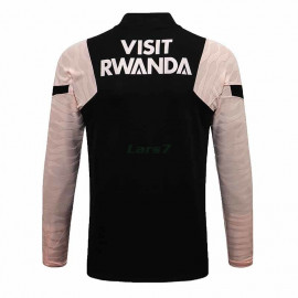 Sudadera de Entrenamiento PSG 2021/2022 Negro Manga Rosa