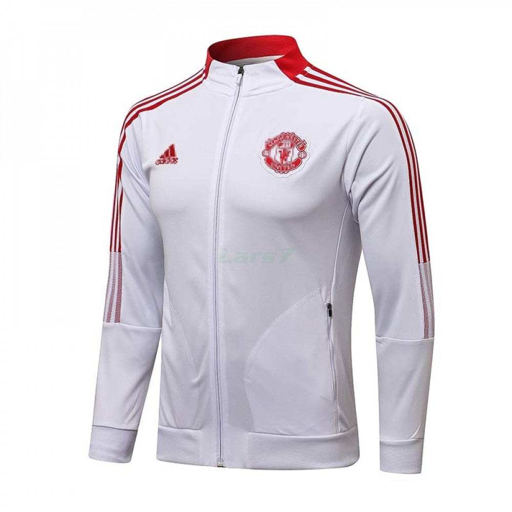 Chaqueta Manchester United 2021/2022 Cuello Alto Blanco/Rojo