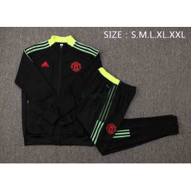 Chaqueta Manchester United 2021/2022 Cuello Alto Negro/Amarillo