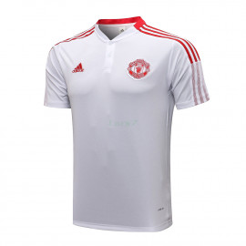 Camiseta de Entrenamiento Manchester United 2021/2022 Blanco/Rojo