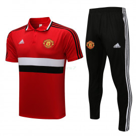 Polo Manchester United 2021/2022 Rojo/Blanco/Negro