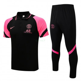 Polo PSG 2021/2022 Negro Marca Rosa