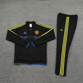 Chándal Manchester United 2021/2022 Cuello Alto Negro/Azul