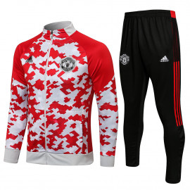 Chaqueta Manchester United 2021/2022 Cuello Alto Rojo/Blanco