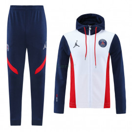 Chaqueta PSG 2021/2022 Jordan Con Capucha Azul/Blanco/Rojo