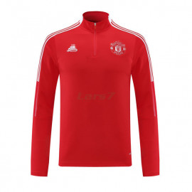 Sudadera de Entrenamiento Manchester United 2021/2022 Rojo/Banco