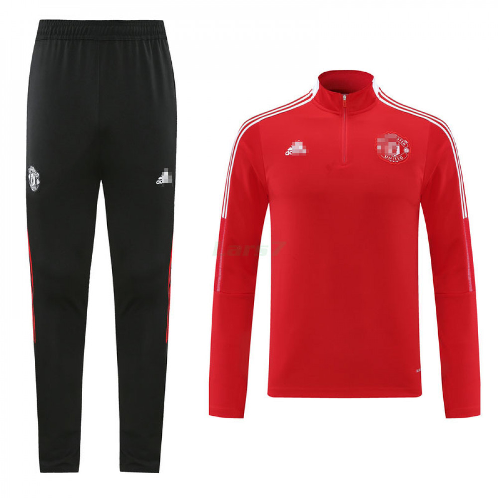 Sudadera de Entrenamiento Manchester United 2021/2022 Kit Rojo/Banco