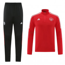 Sudadera de Entrenamiento Manchester United 2021/2022 Rojo/Banco