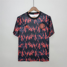 Camiseta de Entrenamiento Manchester United 2022/2023 Negro/Rojo